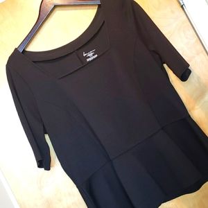 EUC Lane Bryant Peplum Top